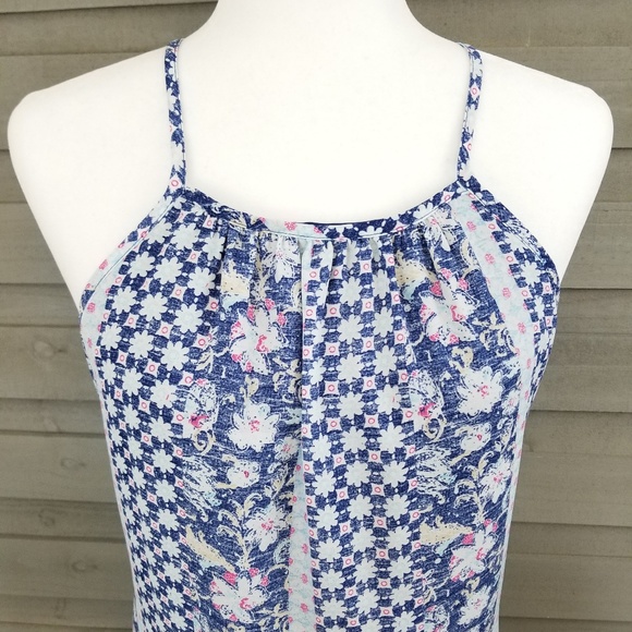 GAP Floral Shift Halter Neck Midi Dress (XS) - Picture 2 of 6